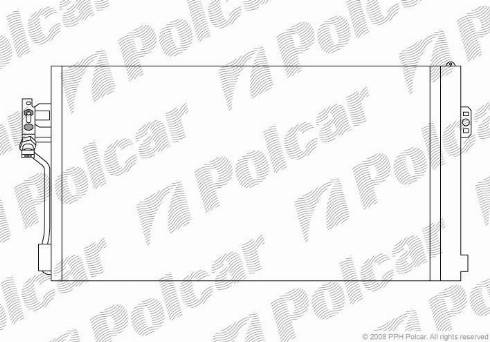 Polcar 5040K81X - Кондензатор, климатизация vvparts.bg