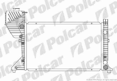 Polcar 5063081X - Радиатор, охлаждане на двигателя vvparts.bg