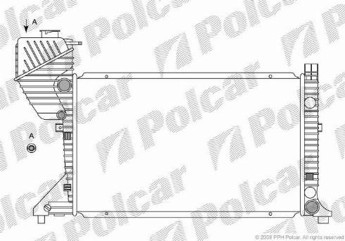 Polcar 506308-1 - Радиатор, охлаждане на двигателя vvparts.bg