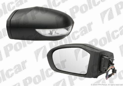 Polcar 5006515M - Външно огледало vvparts.bg