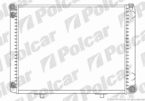 Polcar 500108-5 - Радиатор, охлаждане на двигателя vvparts.bg