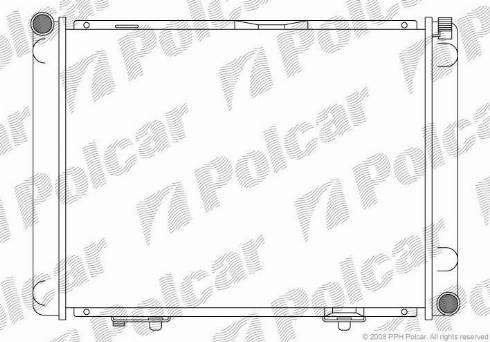 Polcar 50010805 - Радиатор, охлаждане на двигателя vvparts.bg