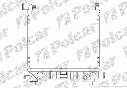 Polcar 5001081X - Радиатор, охлаждане на двигателя vvparts.bg