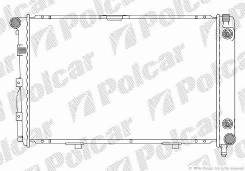 Polcar 500108-3 - Радиатор, охлаждане на двигателя vvparts.bg