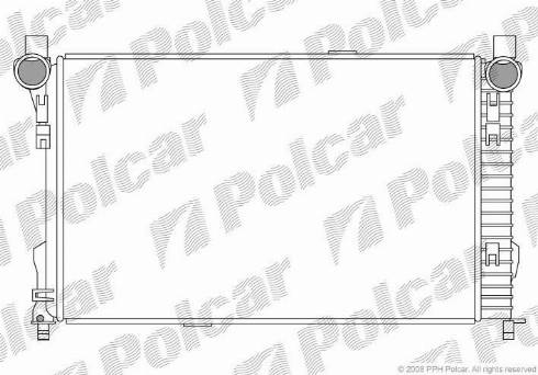 Polcar 5003083X - Радиатор, охлаждане на двигателя vvparts.bg