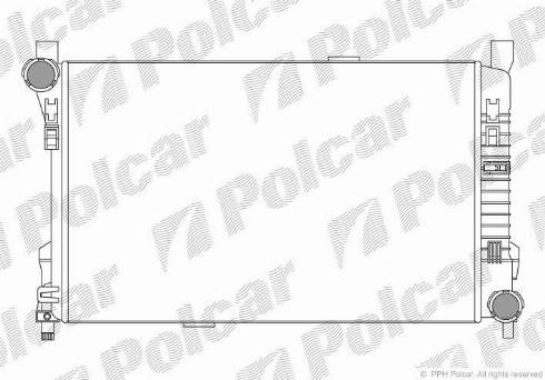 Polcar 5003087X - Радиатор, охлаждане на двигателя vvparts.bg