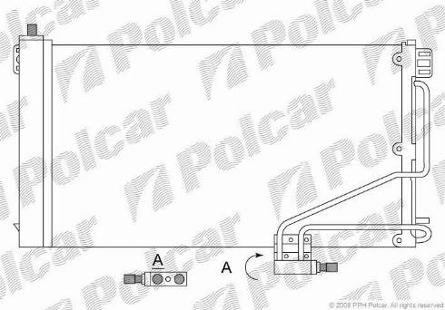 Polcar 5003K81X - Кондензатор, климатизация vvparts.bg