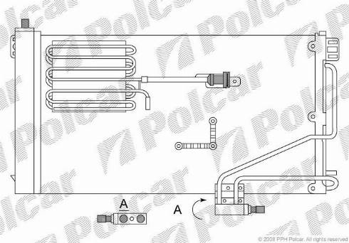 Polcar 5003K82X - Кондензатор, климатизация vvparts.bg