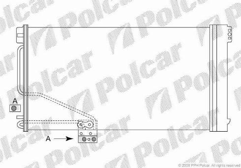 Polcar 5003K8C1 - Кондензатор, климатизация vvparts.bg