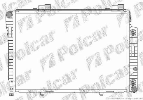 Polcar 5002084X - Радиатор, охлаждане на двигателя vvparts.bg