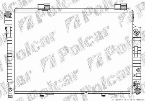 Polcar 5002082X - Радиатор, охлаждане на двигателя vvparts.bg