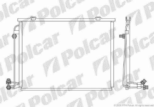 Polcar 5002K81X - Кондензатор, климатизация vvparts.bg