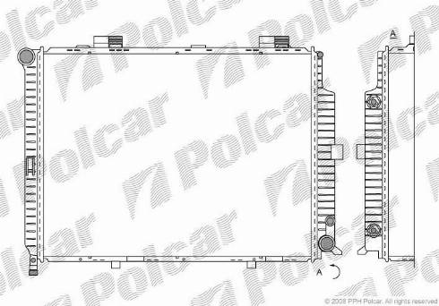 Polcar 5015089X - Радиатор, охлаждане на двигателя vvparts.bg