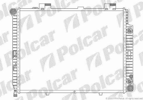 Polcar 5015084X - Радиатор, охлаждане на двигателя vvparts.bg