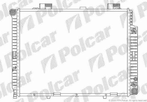 Polcar 501508-4 - Радиатор, охлаждане на двигателя vvparts.bg