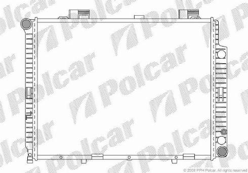 Polcar 501508-3 - Радиатор, охлаждане на двигателя vvparts.bg