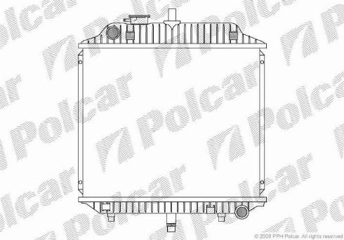 Polcar 5010081X - Радиатор, охлаждане на двигателя vvparts.bg