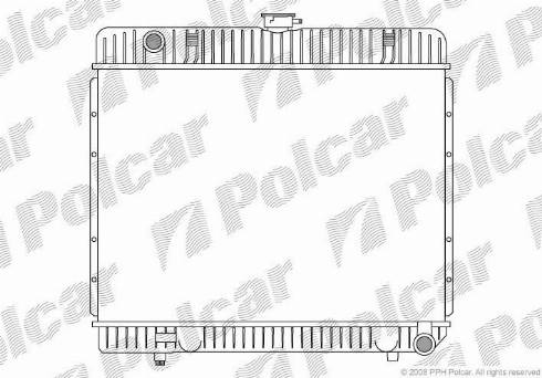 Polcar 501308-4 - Радиатор, охлаждане на двигателя vvparts.bg