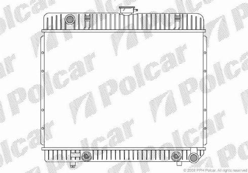 Polcar 501308-5 - Радиатор, охлаждане на двигателя vvparts.bg