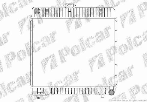 Polcar 5013081X - Радиатор, охлаждане на двигателя vvparts.bg