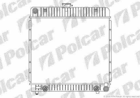 Polcar 501308-2 - Радиатор, охлаждане на двигателя vvparts.bg