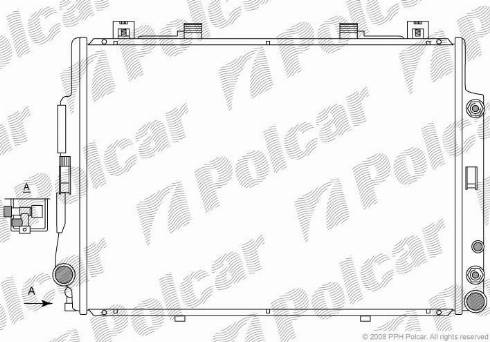Polcar 5024086X - Радиатор, охлаждане на двигателя vvparts.bg