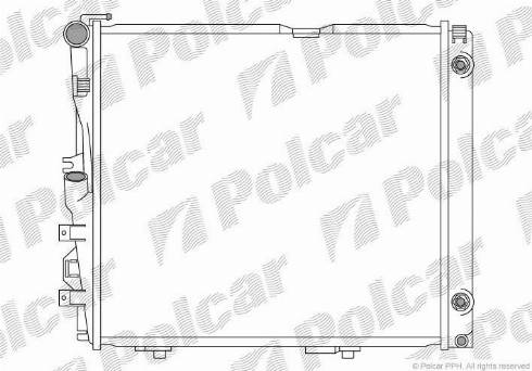 Polcar 5024080X - Радиатор, охлаждане на двигателя vvparts.bg