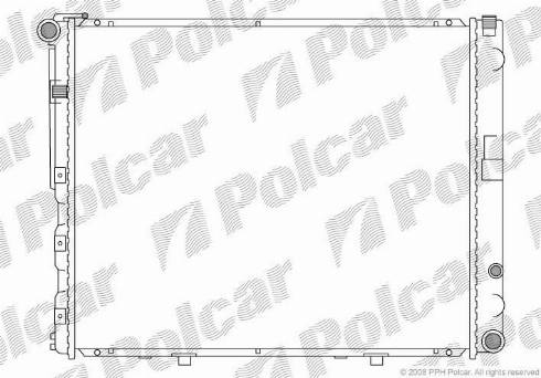 Polcar 502408-1 - Радиатор, охлаждане на двигателя vvparts.bg