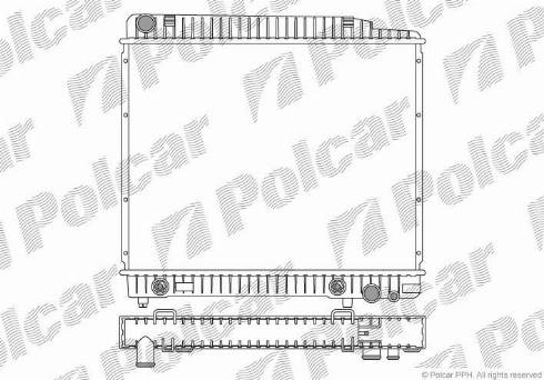 Polcar 5026082X - Радиатор, охлаждане на двигателя vvparts.bg