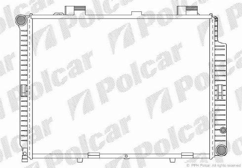 Polcar 5021081X - Радиатор, охлаждане на двигателя vvparts.bg