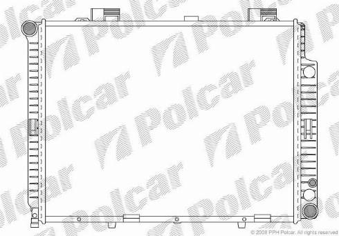 Polcar 502108-1 - Радиатор, охлаждане на двигателя vvparts.bg