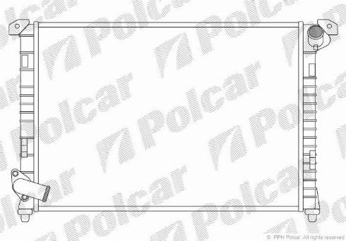 Polcar 510108-3 - Радиатор, охлаждане на двигателя vvparts.bg