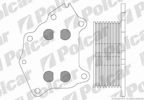 Polcar 5102L8-1 - Маслен радиатор, двигателно масло vvparts.bg