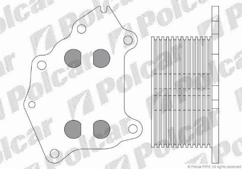 Polcar 5102L8-2 - Маслен радиатор, двигателно масло vvparts.bg