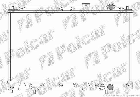 Polcar 521608-2 - Радиатор, охлаждане на двигателя vvparts.bg