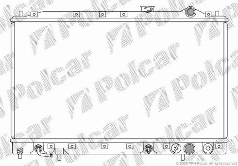 Polcar 521608-7 - Радиатор, охлаждане на двигателя vvparts.bg