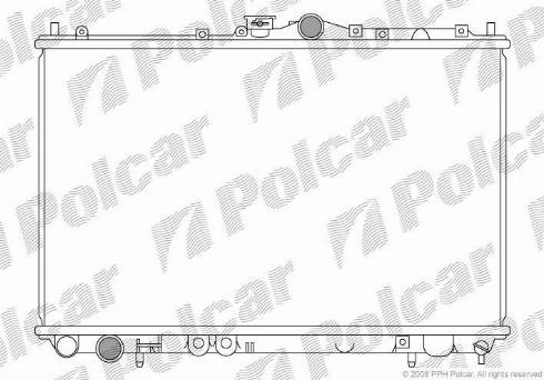 Polcar 5210081K - Радиатор, охлаждане на двигателя vvparts.bg