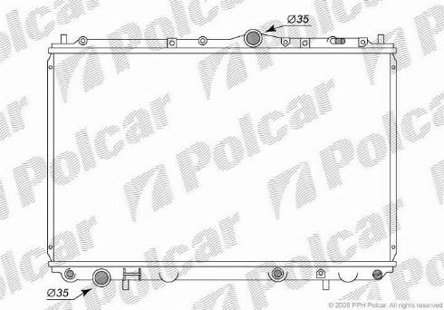 Polcar 5210083K - Радиатор, охлаждане на двигателя vvparts.bg