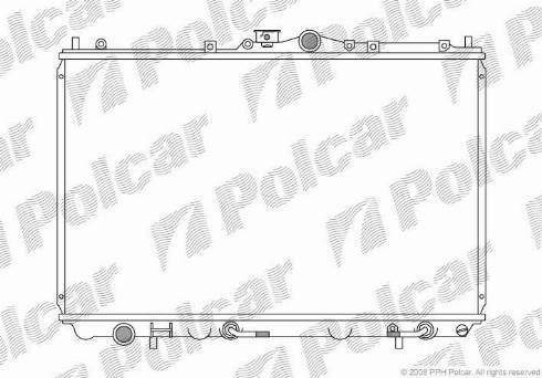 Polcar 521008-2 - Радиатор, охлаждане на двигателя vvparts.bg