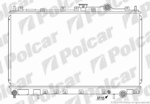 Polcar 5217081K - Радиатор, охлаждане на двигателя vvparts.bg