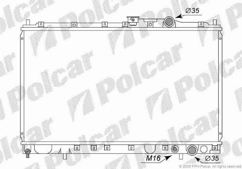 Polcar 5217083K - Радиатор, охлаждане на двигателя vvparts.bg