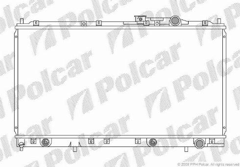 Polcar 522108-5 - Радиатор, охлаждане на двигателя vvparts.bg