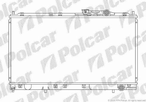 Polcar 522108-6 - Радиатор, охлаждане на двигателя vvparts.bg