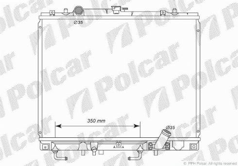 Polcar 5271081K - Радиатор, охлаждане на двигателя vvparts.bg