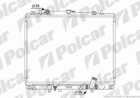 Polcar 5273083K - Радиатор, охлаждане на двигателя vvparts.bg