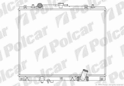 Polcar 527308-3 - Радиатор, охлаждане на двигателя vvparts.bg