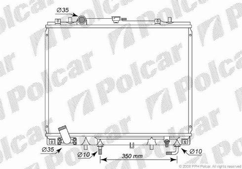 Polcar 5273082K - Радиатор, охлаждане на двигателя vvparts.bg