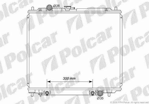 Polcar 5272085K - Радиатор, охлаждане на двигателя vvparts.bg