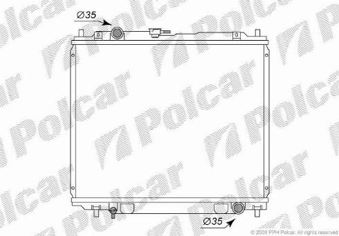 Polcar 5272083K - Радиатор, охлаждане на двигателя vvparts.bg