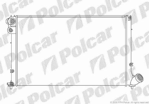 Polcar 5746082X - Радиатор, охлаждане на двигателя vvparts.bg